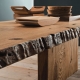 Tavolo legno dettaglio Altacorte Eco-Lab